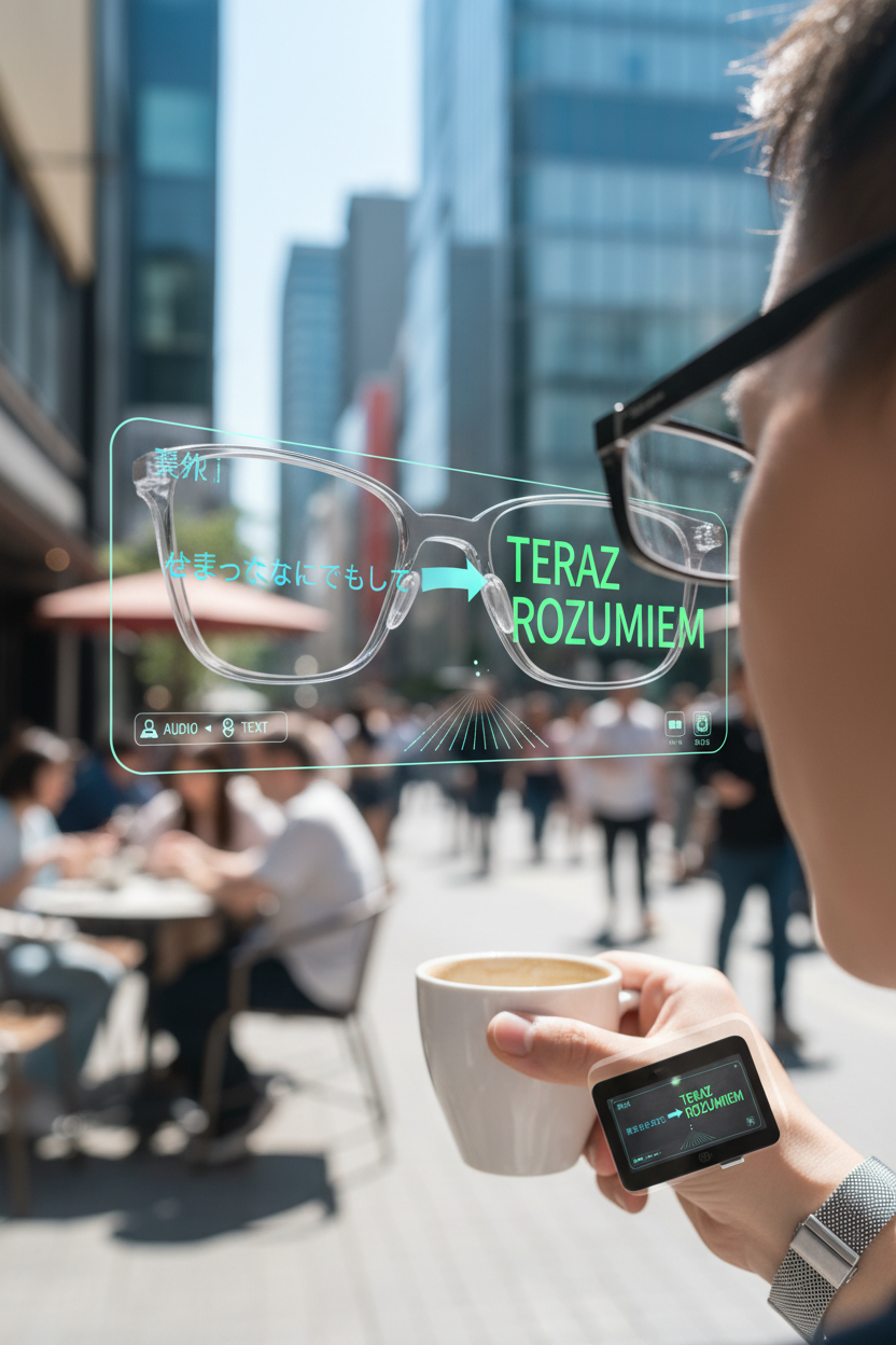 Scena 3 - Sukces: Widzi tłumaczenie w AR